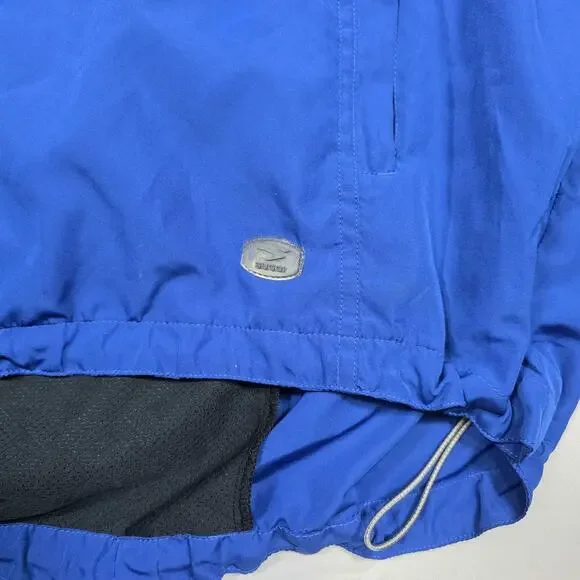 SUGOI Jacket Mens XL Convertible Sleeves Vest Cycling Blue White Reflective 3m - Picture 11 of 16